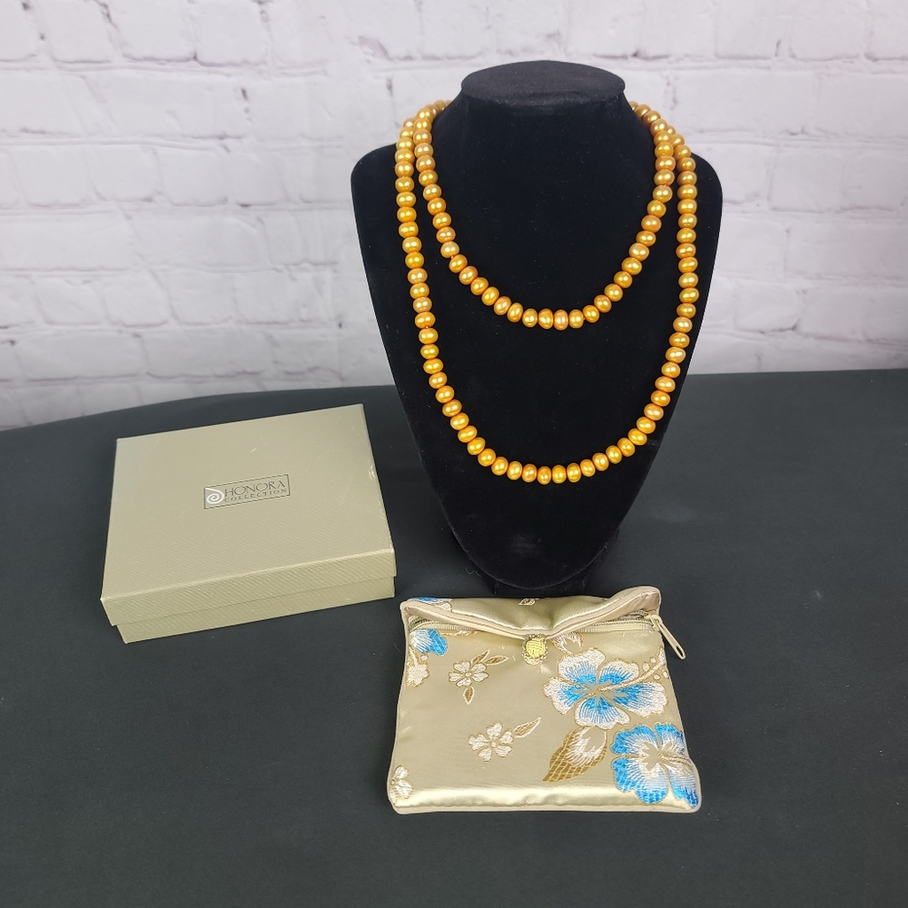 Honora Collection Gold Tone Cultured Pearl Necklace.